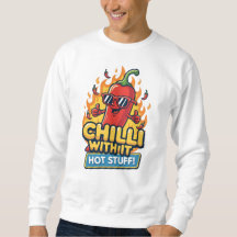 Würzige Pfeffer-Tee – Cartoon-Design „Mit Chili“