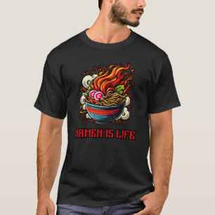 Würzige Ramen Japanische Nudel-Straßenkunst T-Shirt