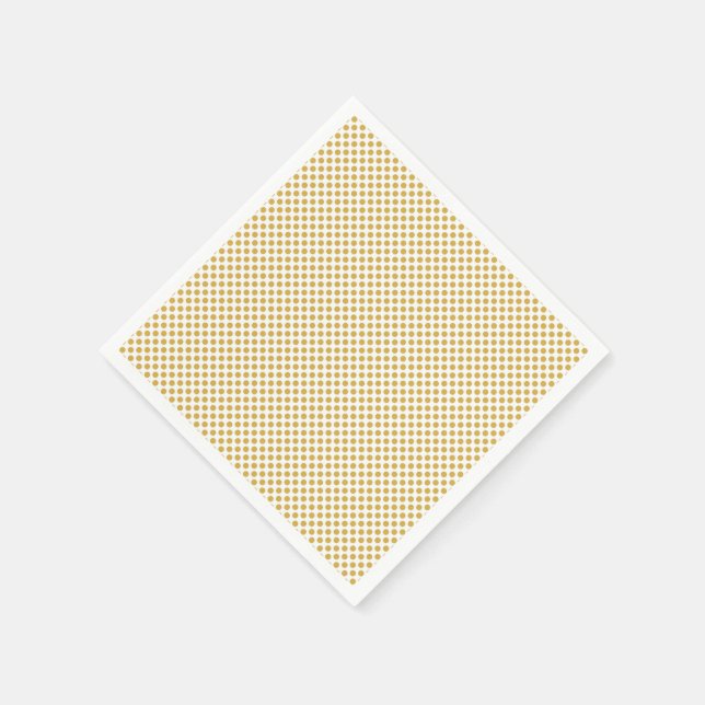 Würzige Senf-Tupfen Serviette (Ecke)