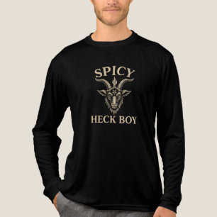 Würziger Heck Junge Sarkastischer Chili-Pfeffer Lu Tri-Blend Shirt