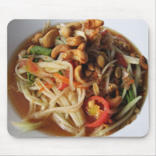 Würziger Papaya-Salat Ayutthaya [Som Tam] mit Mousepad