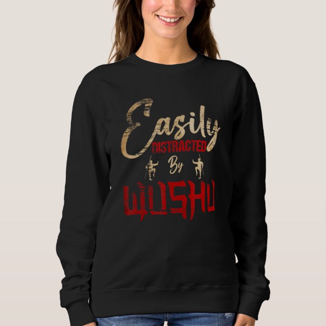 Wushu leicht von Wushu abgelenkt Sweatshirt (Vorderseite)