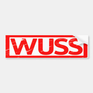 Wuss Briefmarke Autoaufkleber