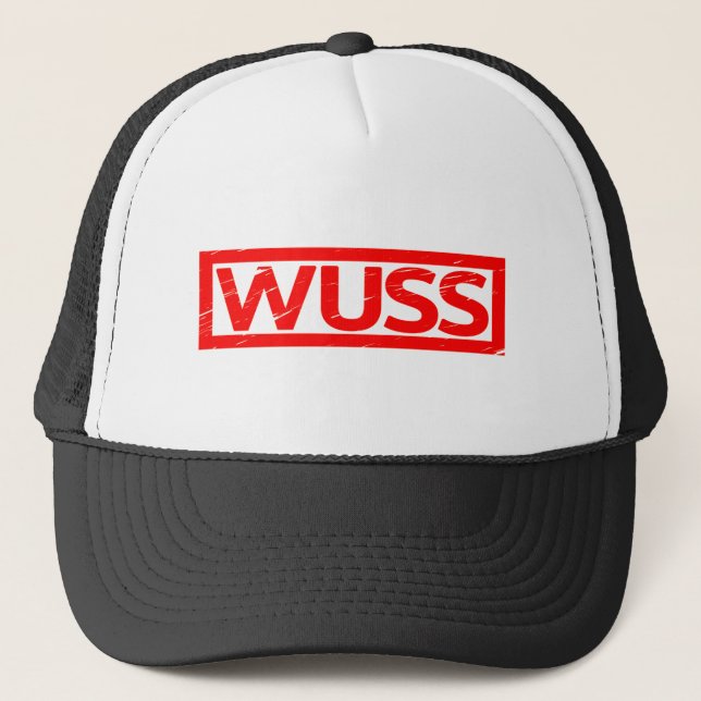 Wuss Briefmarke Truckerkappe (Vorderseite)