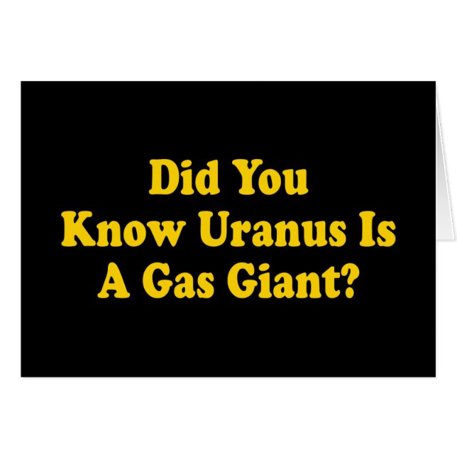 Wusstest du, dass Uranus ein Gasriese ist? - FURZ  (Vorderseite (Horizontal))