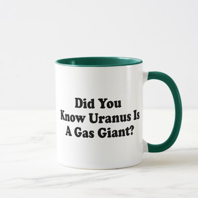 Wusstest du, dass Uranus ein Gasriese ist? - FURZ  Tasse (Rechts)