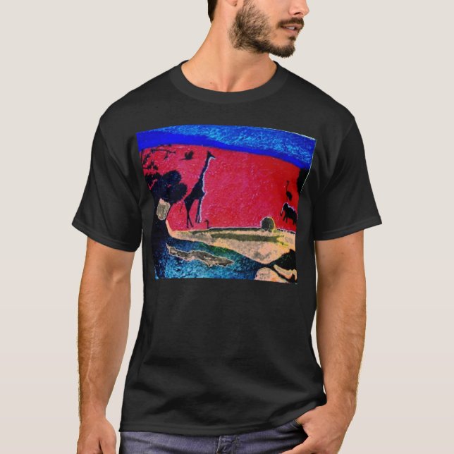 Wüste an Dämmerung T - Shirt (Vorderseite)