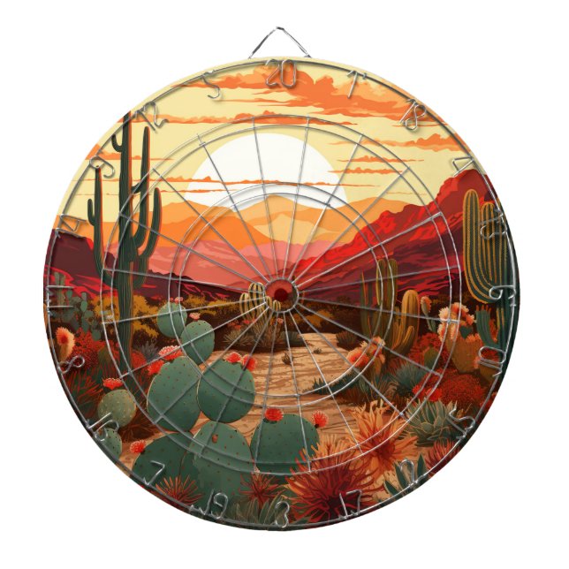 Wüste Beauty #1 Poster Dartscheibe (vorne)