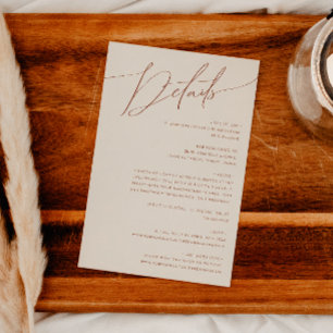 Wüste   Beige Details Begleitkarte