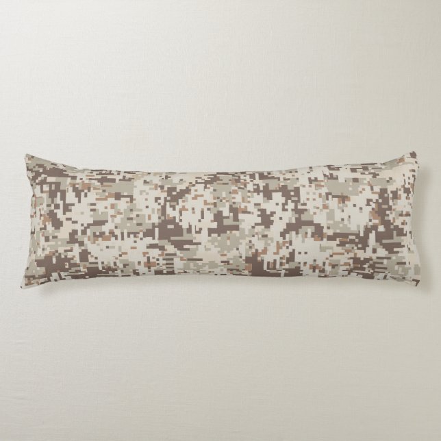 Wüste Beige Style Digital Camouflage Seitenschläferkissen (Vorderseite)