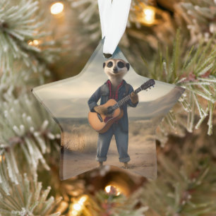 Wüste Blues: Denim Guitar Jam von Meerkat, Ornament
