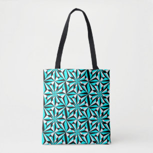 Wüste Blume in Türkis Tasche