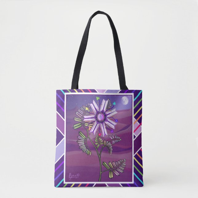 Wüste Blume  Tasche (Vorderseite)