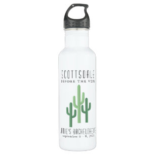 Wüste Cactus Scottsdale Bachelorette Edelstahlflasche