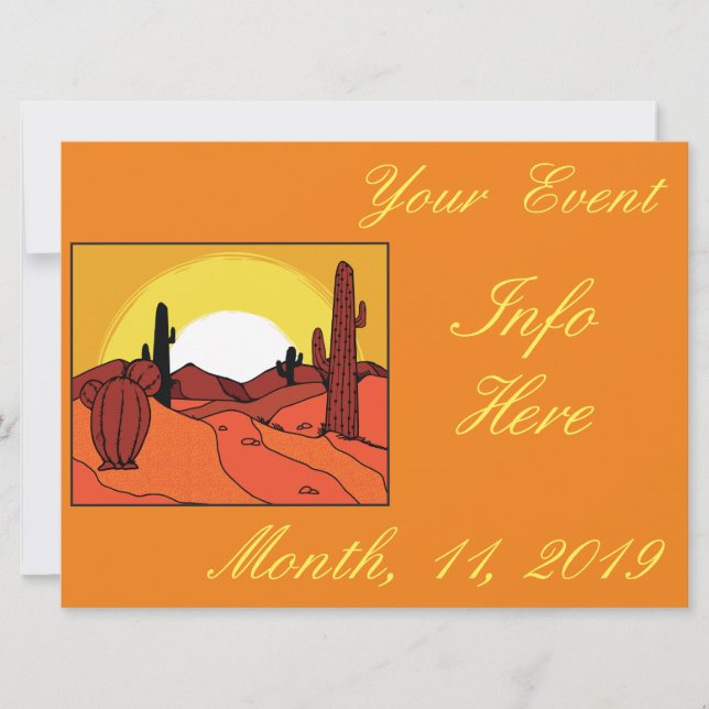Wüste Cactus Sunset Thunder_Cove (Vorderseite)