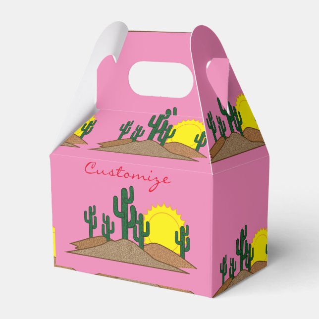 Wüste Cactus Sunset Thunder_Cove Geschenkschachtel (Vorderseite)