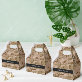 Wüste Camouflage Kieselsteine, Ihr Name, personali Geschenkschachtel