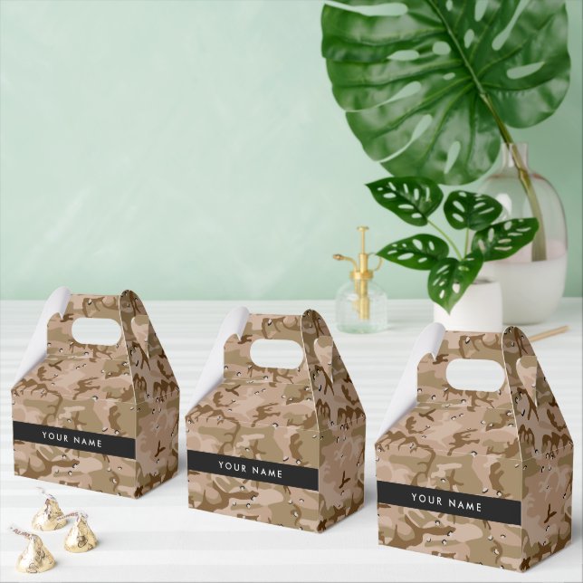 Wüste Camouflage Kieselsteine, Ihr Name, personali Geschenkschachtel (Zahlreiche)