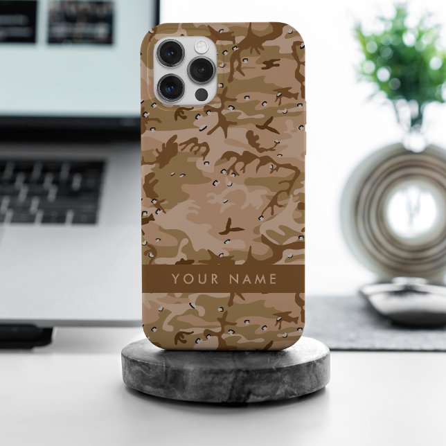 Wüste Camouflage Kieselsteine, Ihr Name, personali iPhone 15 Pro Max Hülle (Von Creator hochgeladen)