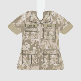 Wüste Camouflage Militärischer Personalisierter Be Ornament