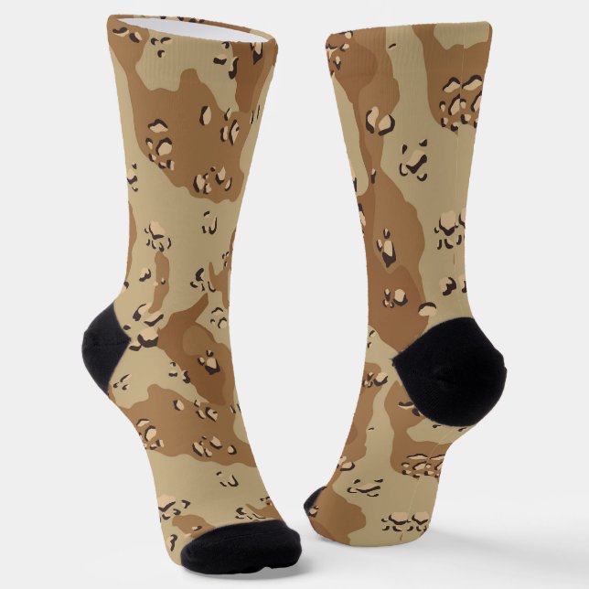 Wüste Camouflage Militärmuster Socken (Gewinkelt)