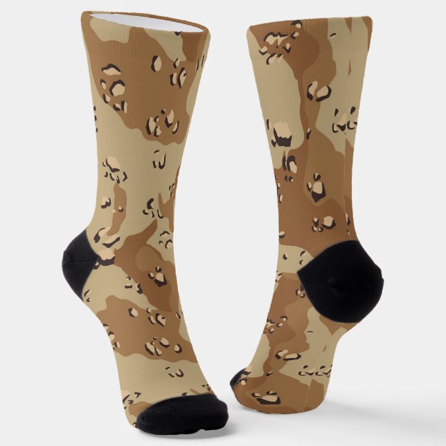 Wüste Camouflage Militärmuster Socken (Gewinkelt)