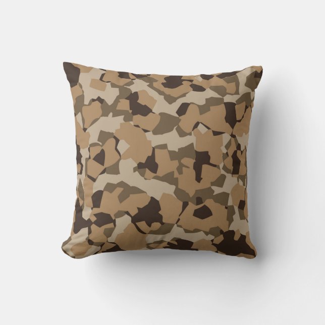 Wüste Camouflage Pattern Kissen (Vorderseite)