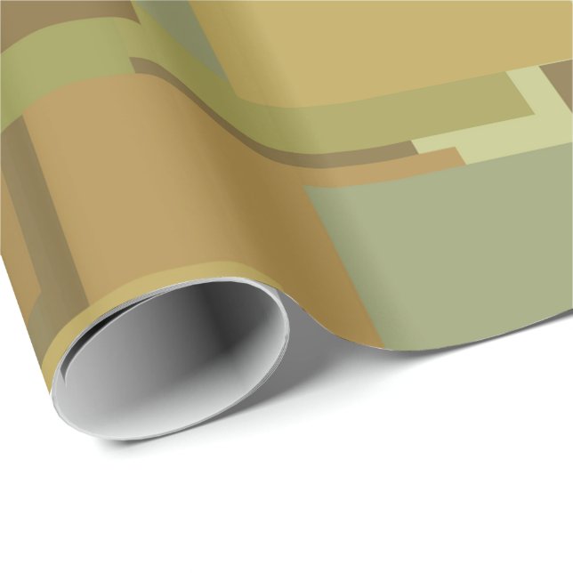 Wüste-Camouflage-Rechtecke Geschenkpapier (Rolleneckpunkt)