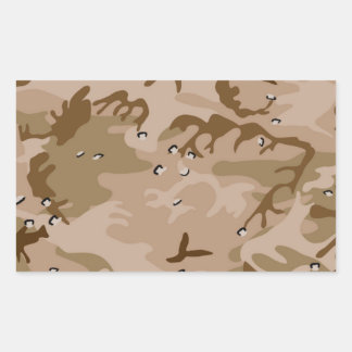Wüste-Camouflage Rechteckiger Aufkleber