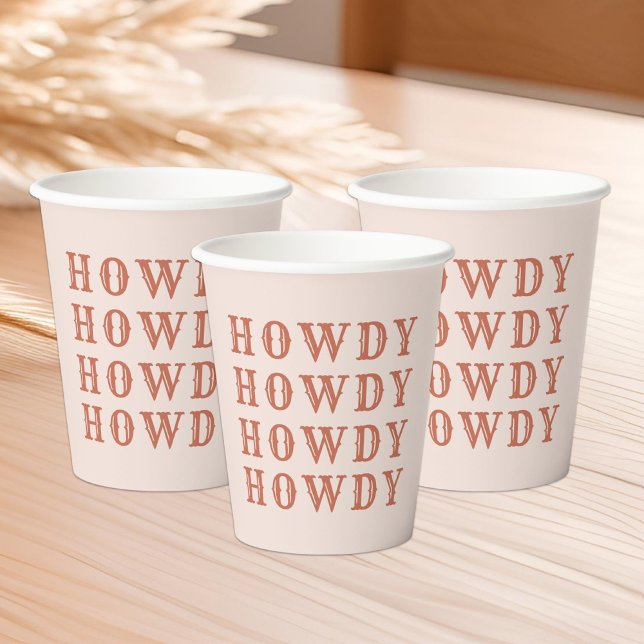 Wüste Cowgirl letzte Rodeo Papier Cups Pappbecher (Von Creator hochgeladen)