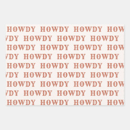 Wüste Cowgirl letzte Rodeo Wrapping Paper Sheets Geschenkpapier Set