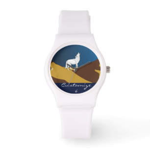 Wüste Coyote Howling Thunder_Cove Armbanduhr
