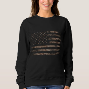 Wüste der amerikanischen Fahne Camouflage gestört Sweatshirt