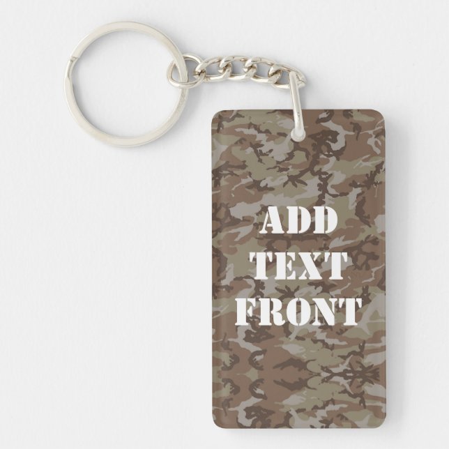 Wüste der Wälder Militärische Camouflage Schlüsselanhänger (Vorderseite)