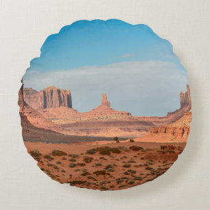 Wüste des Westerns Rundes Kissen