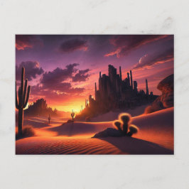 Wüste Dusk - Postkarte