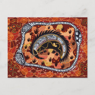 Wüste Echidna Dreaming Postkarte