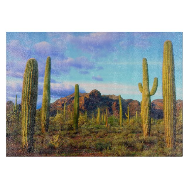 Wüste im Frühling Schneidebrett (Vorderseite)