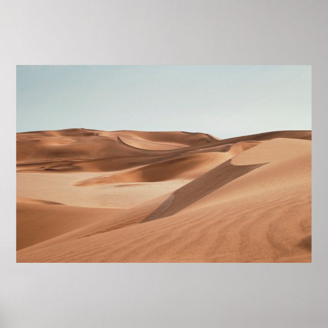 WÜSTE IM TAG UNTER KLAR BLUE SKY POSTER (Vorne)