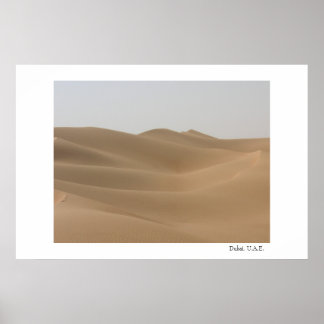 Wüste in Dubai Poster