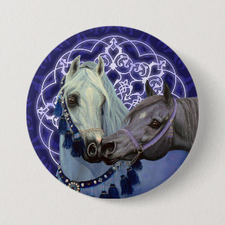 Wüste Jewels arabische Pferderunden Knopf Button