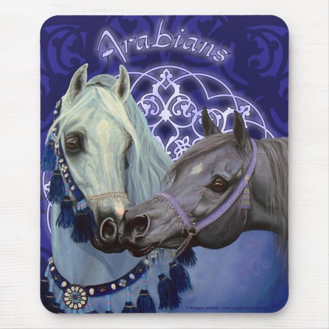 Wüste Jewels arabisches Pferdmousepad Mousepad (Vorne)