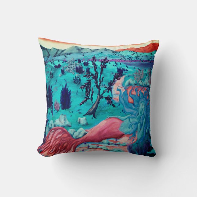 Wüste Mermaid-Kissen Kissen (Vorderseite)