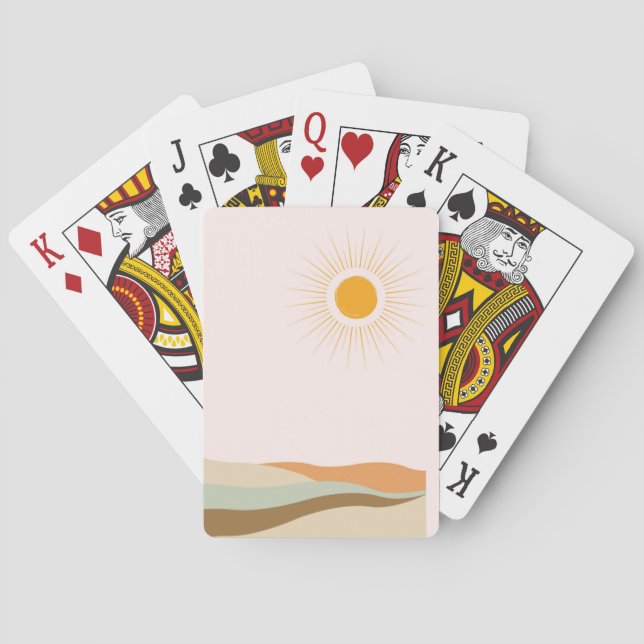 Wüste Mirage: Klassische Poker spielen Karten Spielkarten (Rückseite)