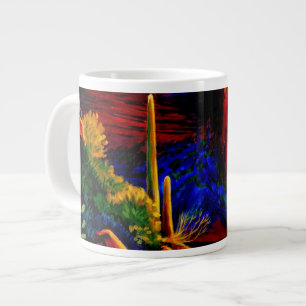 Wüste mit Sonnenuntergang Große Tasse