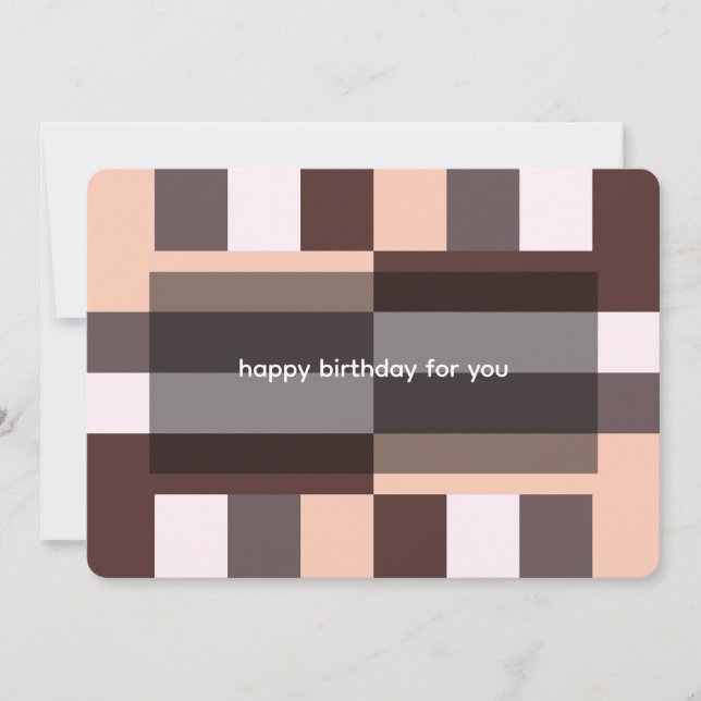 Wüste Mocha Geometric Wrapping Paper Einladung (Vorderseite)
