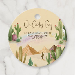 Wüste Oh Cactus Boy Boho Arch Baby Shower Geschenkanhänger