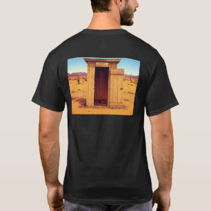 Wüste Outhouse Männer Schwarzer T - Shirt zurück