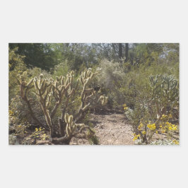 Wüste Rechteckiger Aufkleber