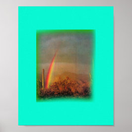 Wüste Regenbogen Print Poster